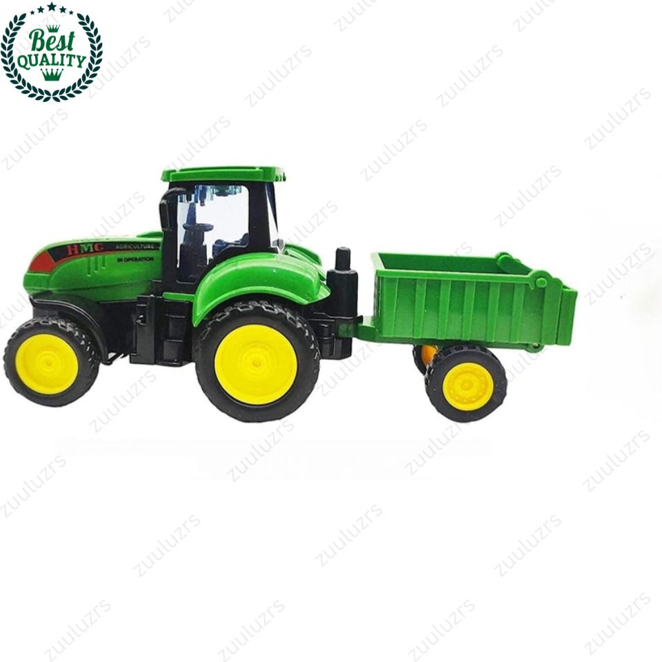 Farm Master Tractor Toy Set with Detachable Trailer & Accessories-image-49