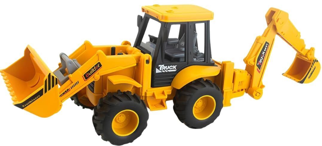 Excavator Construction Realistic Vehicle Friction Powered Bulldozer Toy-image-20