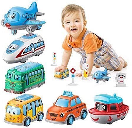 Q Metal Cars Team Pull Back Car Set Pack of 6 Unbreakable Toys for Kids