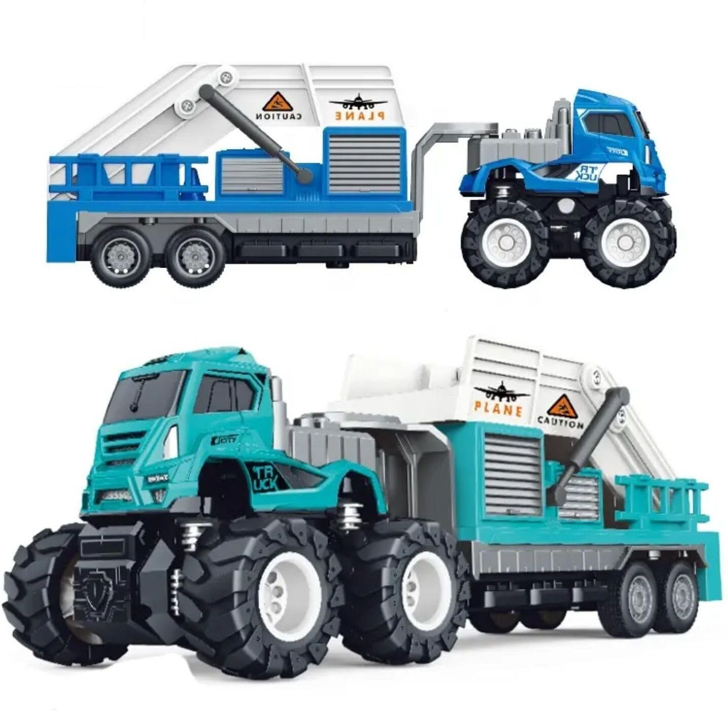 New 1:43 Alloy Diecast Push & Go Playset Friction Powered Truck Model Toy-image-17