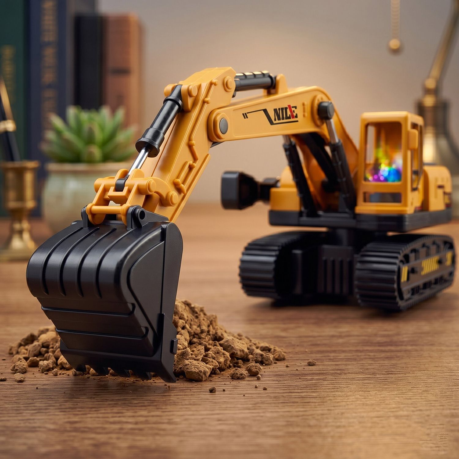 duwol Jcb Toy Excavator Construction Toy Kids Light Sound Friction Power-picture-40