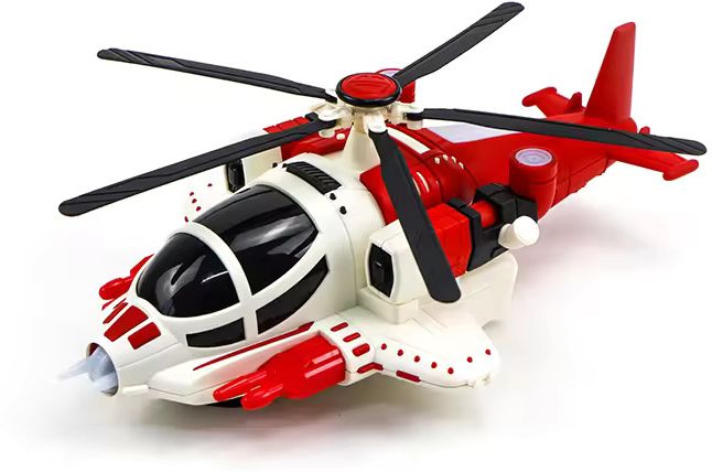 fighter Helicopter Aircraft Toy For Kids with Lights, Music & 360° Rotation-image-48