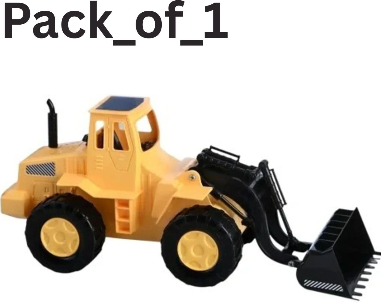 lastictoy Yellow Toy Bulldozer Truck Front Loader Manual Construction Vehicle for Toddlers-picture-26