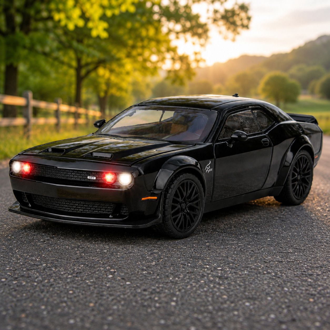 rahi nest Dodge Challenger Hellcat Toy Car for Kids | 1:32 Scale Die-Cast Metal-picture-12