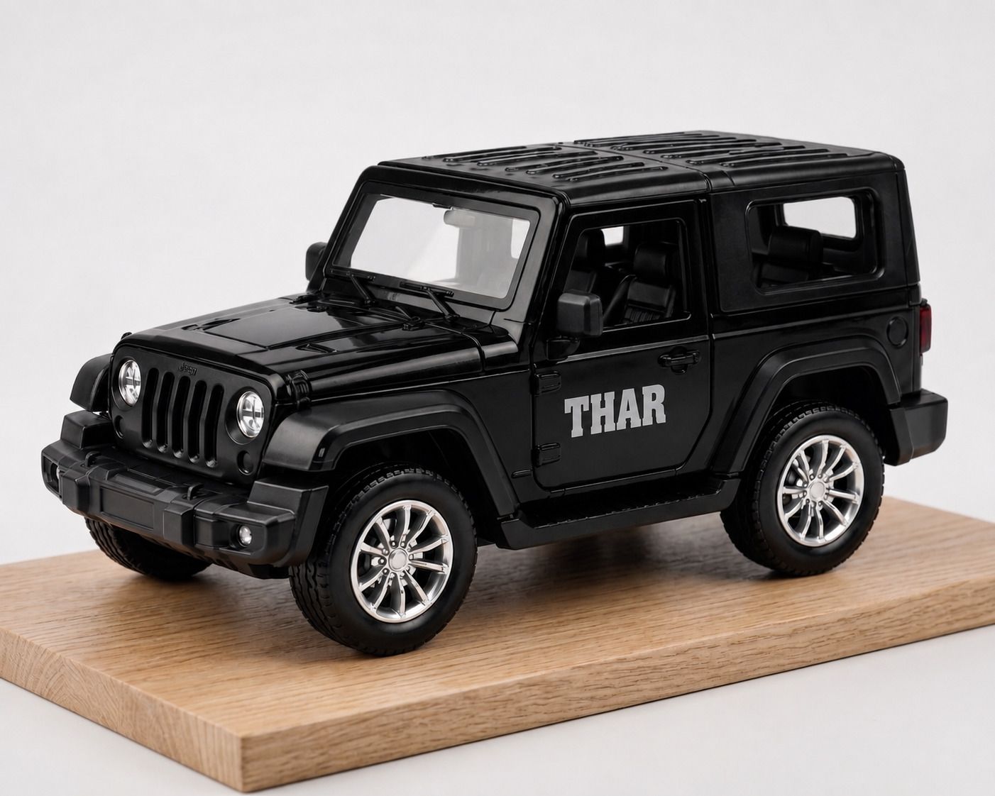 Mini Thar Style Die Cast Metal Pull Back Toy Car with Openable Doors-image-10