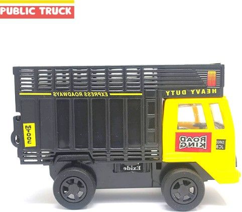 PUBLIC TRUCK Miniature Pull Back truck with Doors Openable-image-8