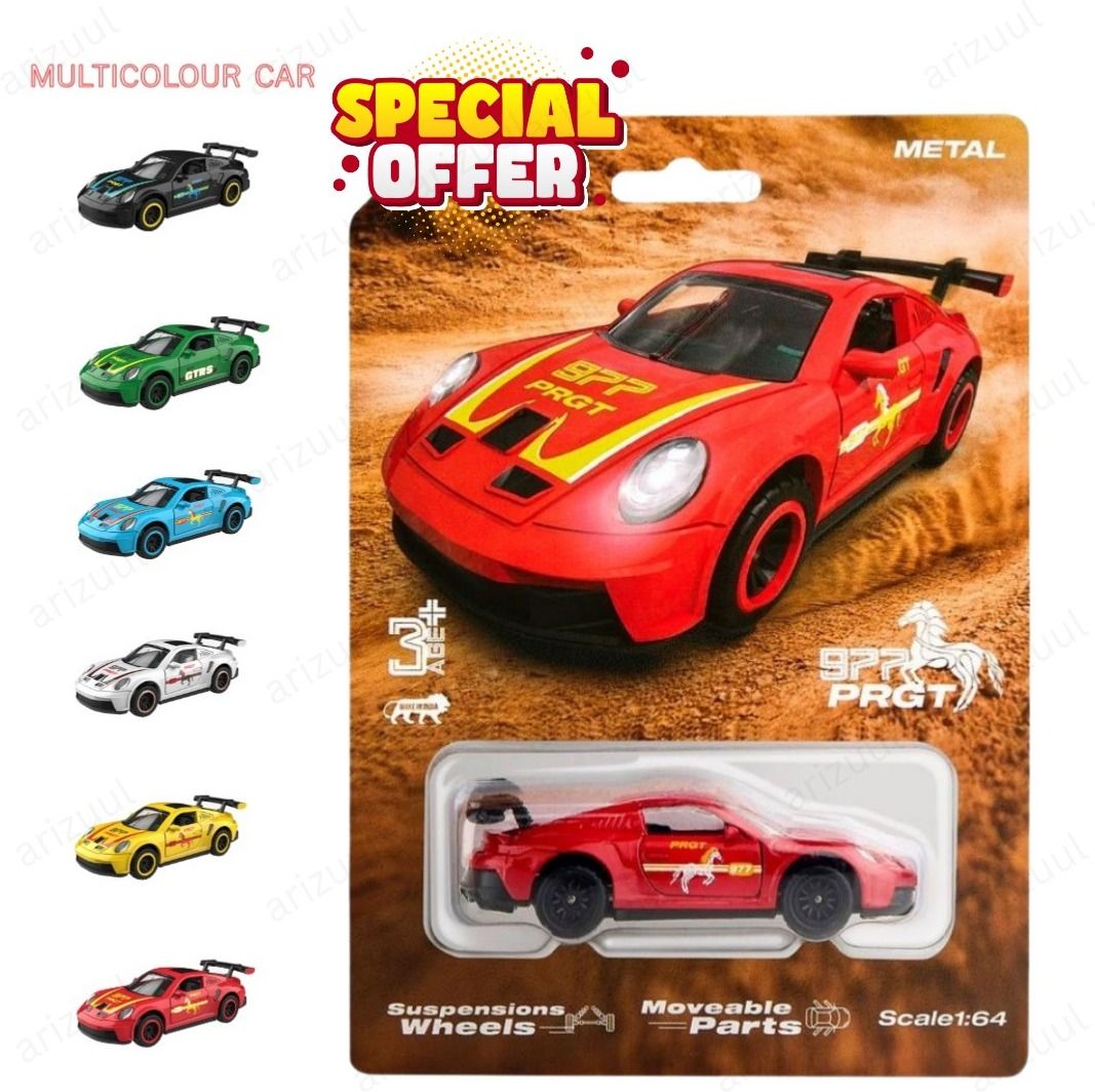 arizuul Mini Porsche Sports Car 1:64 Diecast Alloy Model Toy with Detailed Finish-picture-45