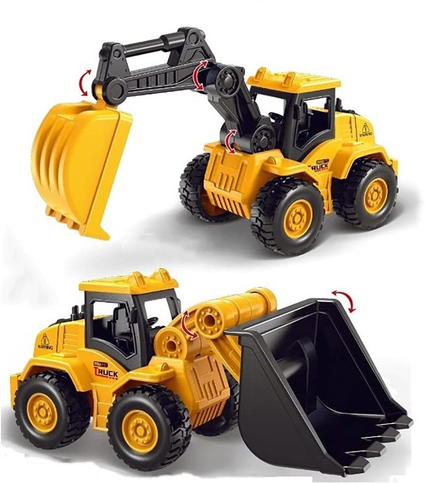 Unbreakable JCB Excavator Bulldozer Construction Vehicle Toy For 2 Year Boy Girl-image-36