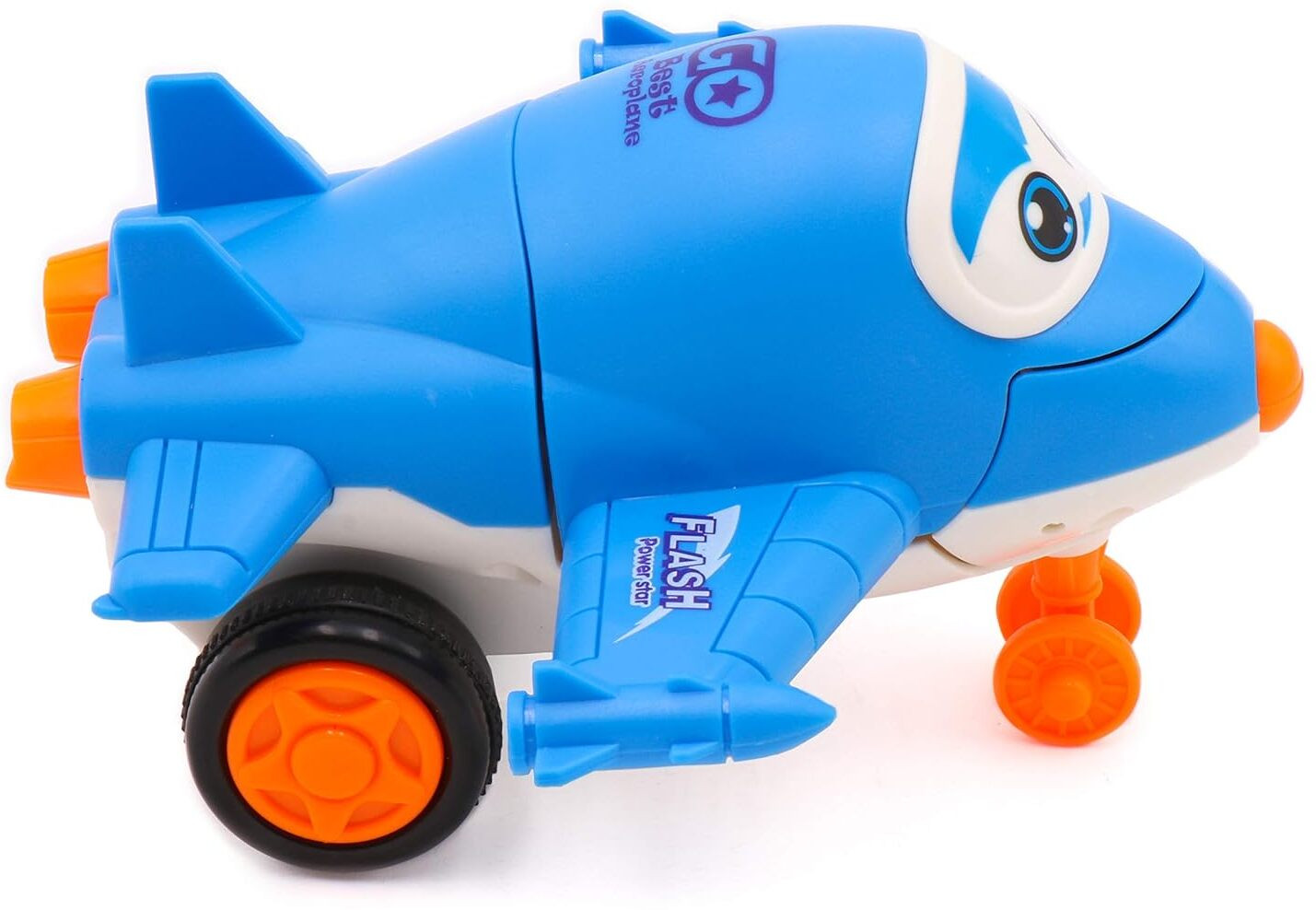 khyali Mini Friction Power Aeroplane Toy with De-Formation Robot Function for Kids|K26 image 1