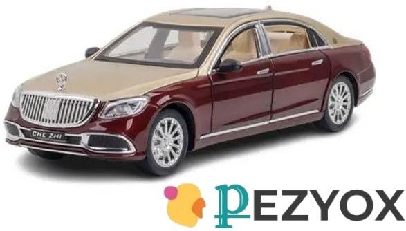 1:24 scale Mercedes S600 Metal Pull Back toy car with light & sound for kids-image-25