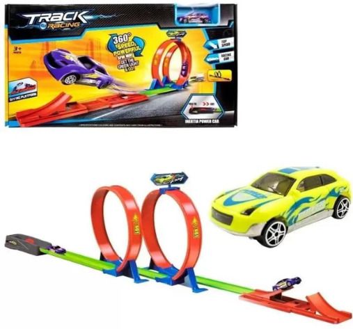 Loop Stunt Track with Powerd(IND*96903) Car Racing Track Toy Set-image-22