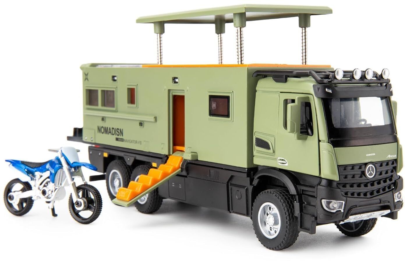 Mercedees-Benz Nomadison RV 1:24 Metal Die-Cast Pull-Back Toy Car (GREEN)-image-23