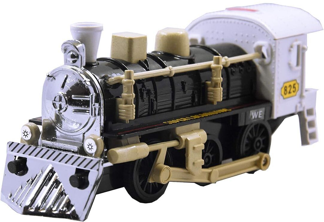 Very Realistic Looks Pull Back Super Locomotive Steam Engine Train Toy