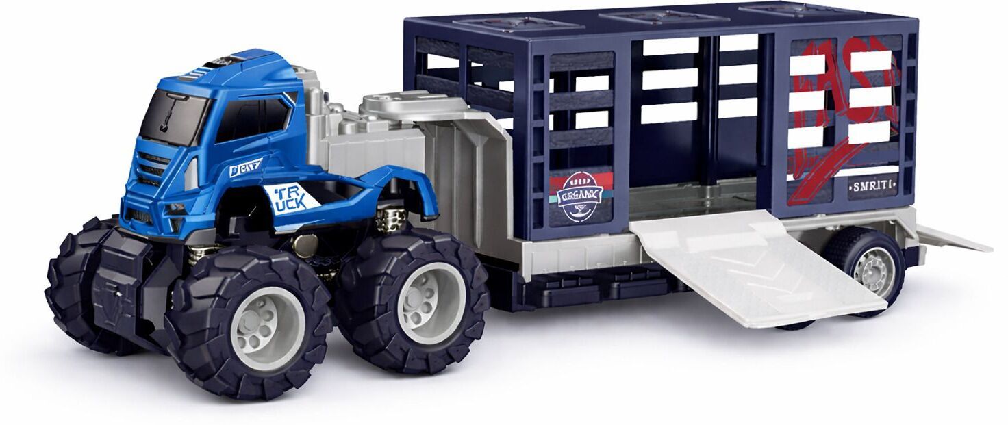 Animal Transport Truck Toy with Cage Carrier & Big Wheels for Kids-image-21