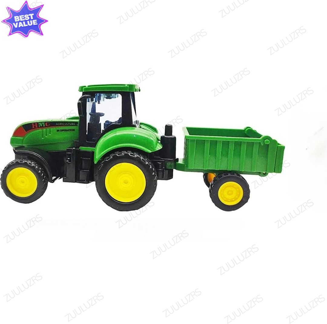zuuluzrs Mini Green Tractor Trailer Toy-picture-17