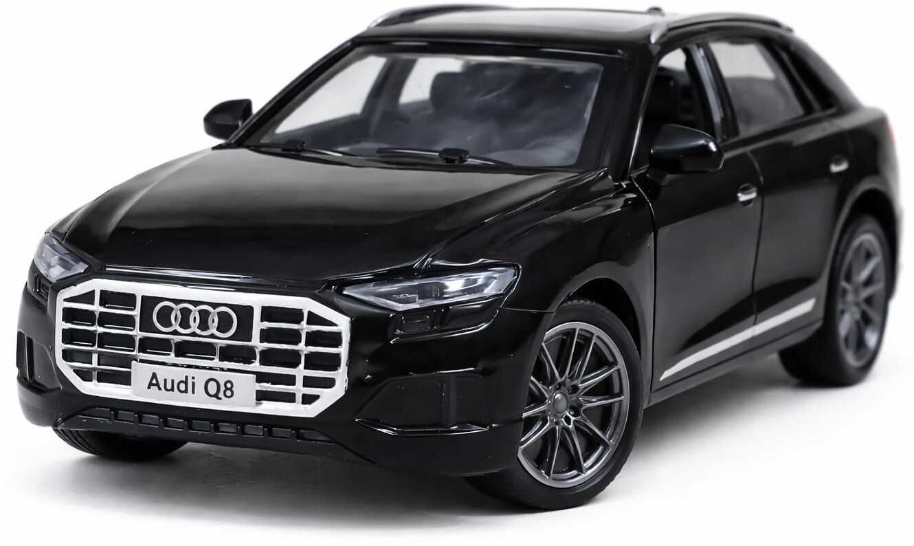 Die Cast Audi Q8 Toy Car Pull Back Open Doors Light Sound-image-18