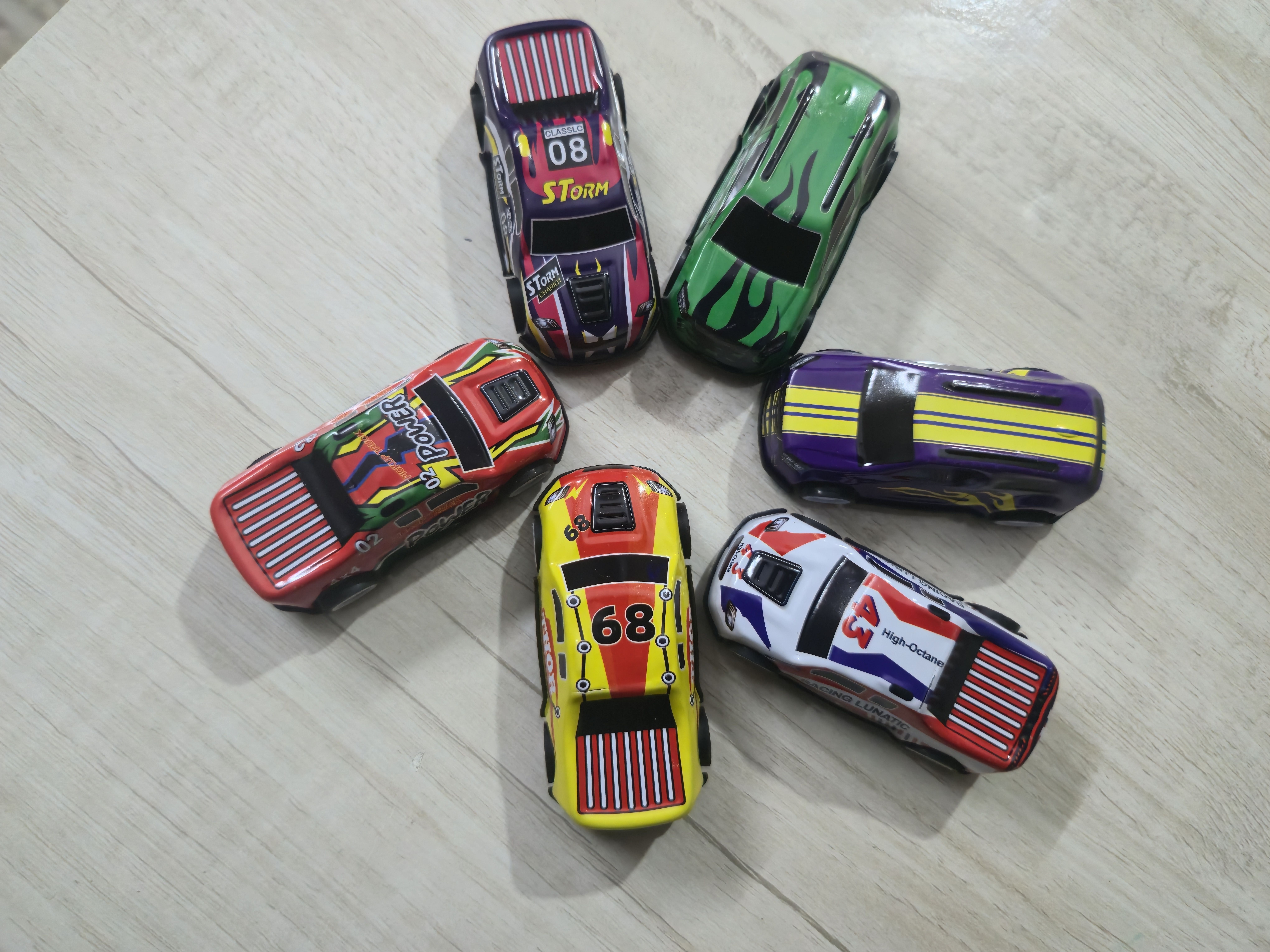 adhira toys Unbreakable Alloy Metal Pull Back Mini Die Cast Race Car Set 6 PCS-picture-31