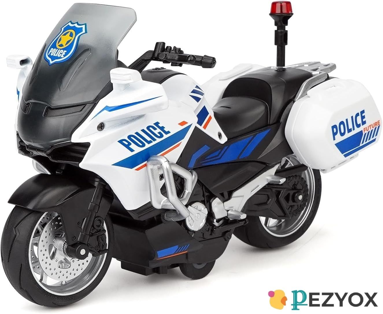 pezyox Motorcycle Toy with Sound & Music 1:10 Scale Motorcycle Toys for kids Pack of: 1-picture-45