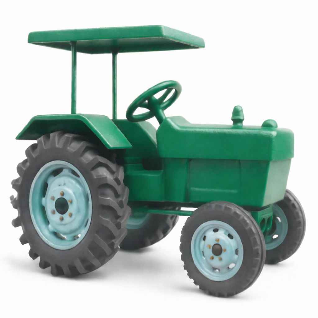 Green Field Mini Farm Tractor Toy-image-4