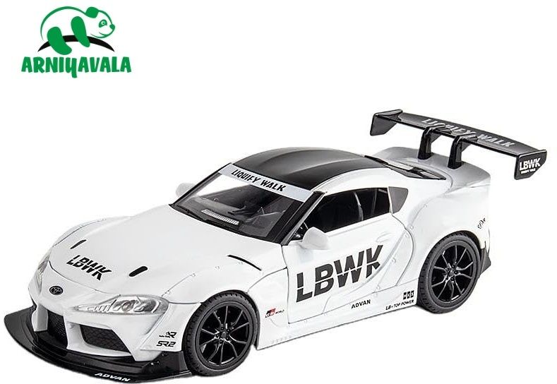 1/22 scale TOYOTA SUPRA GR LBWK Toy Car Metal die-cast Pull Back Car-image-16