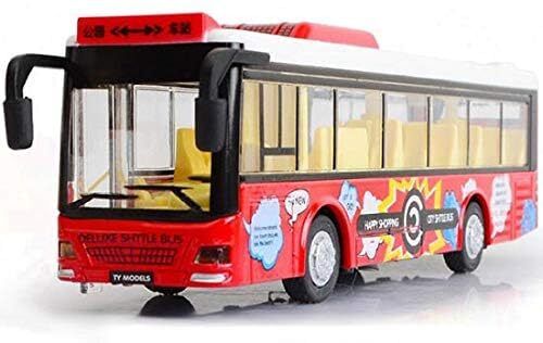 Diecast Metal London Double Decker Scale Model Alloy Metal Bus with Light Sound-image-21