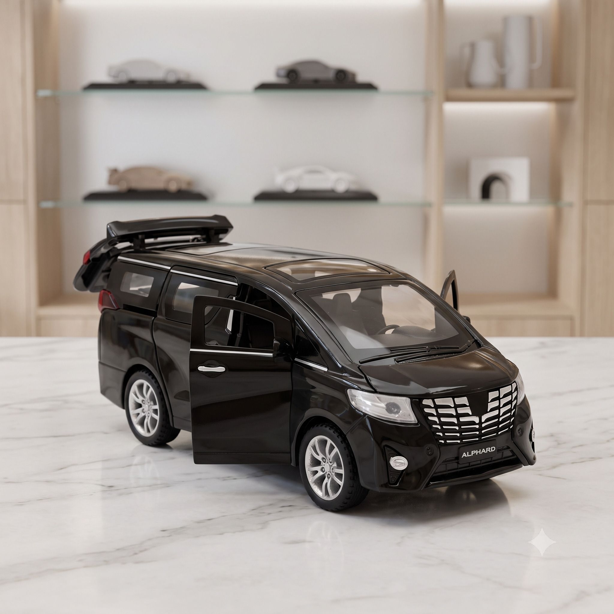 coelon 1:32 Diecast Metal Car Model Alphard Toy Cars for Kids | CL1I2-picture-4