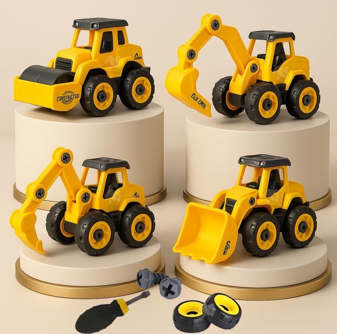 mira farmcraft JCB Engineering Construction Car Toy Set STEM Sand Toys for Kids Toddlers-picture-18