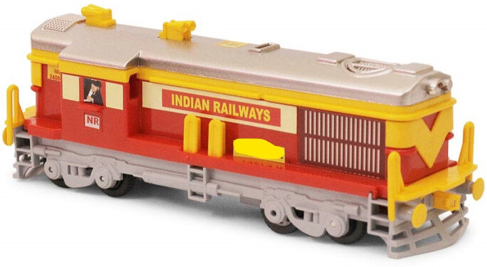 shyam creation Plastic train engine , without battery with pullback action image 1