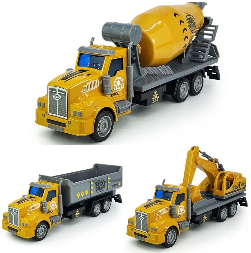 1:36 Excavator Mixer Dump Truck Construction Model Truck Diecast for kids toys