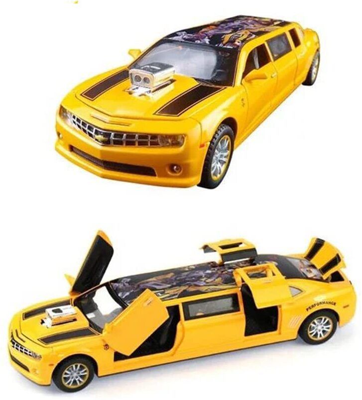 funablo 1:24 Alloy Pull Back Cars Lengthened Comalo Die Cast Metal Car Model-picture-24