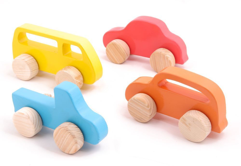 Large Push Toys - Sports car, Pick-up, Van, Bus - (Pack of 4 Combo set)
