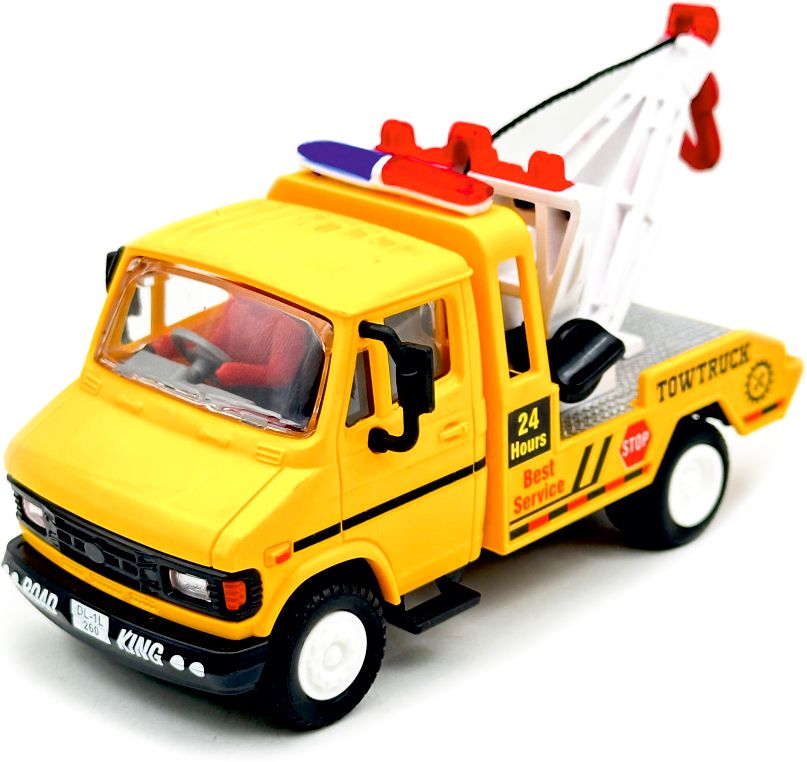 centy TUF 07 Tow Truck (4905 Yellow) Pull & retract Tow Hook Miniature toy-picture-3