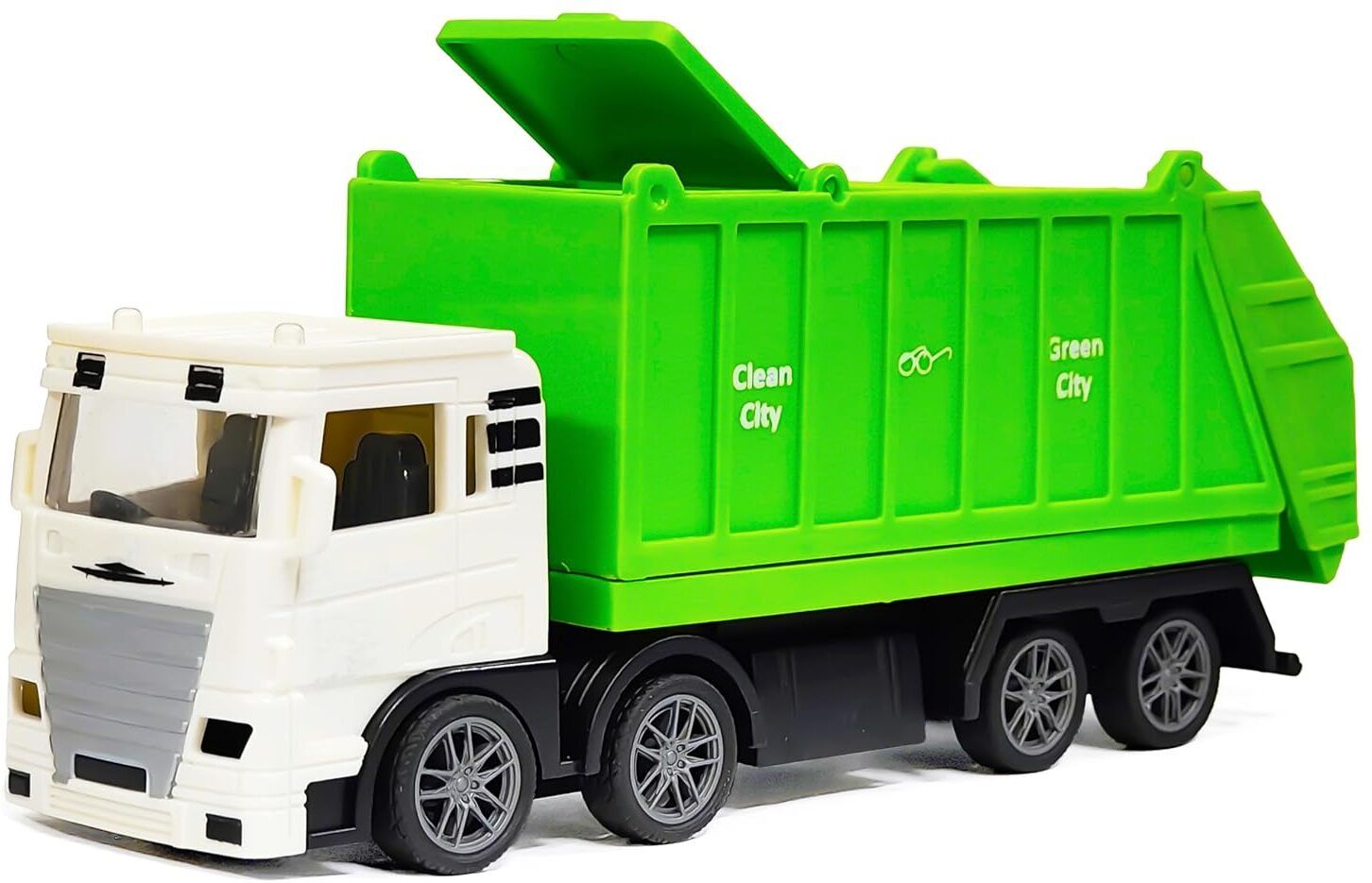 kidz n toys City MIni Sanitation 8 Wheel Truck Toy for Kids-picture-33
