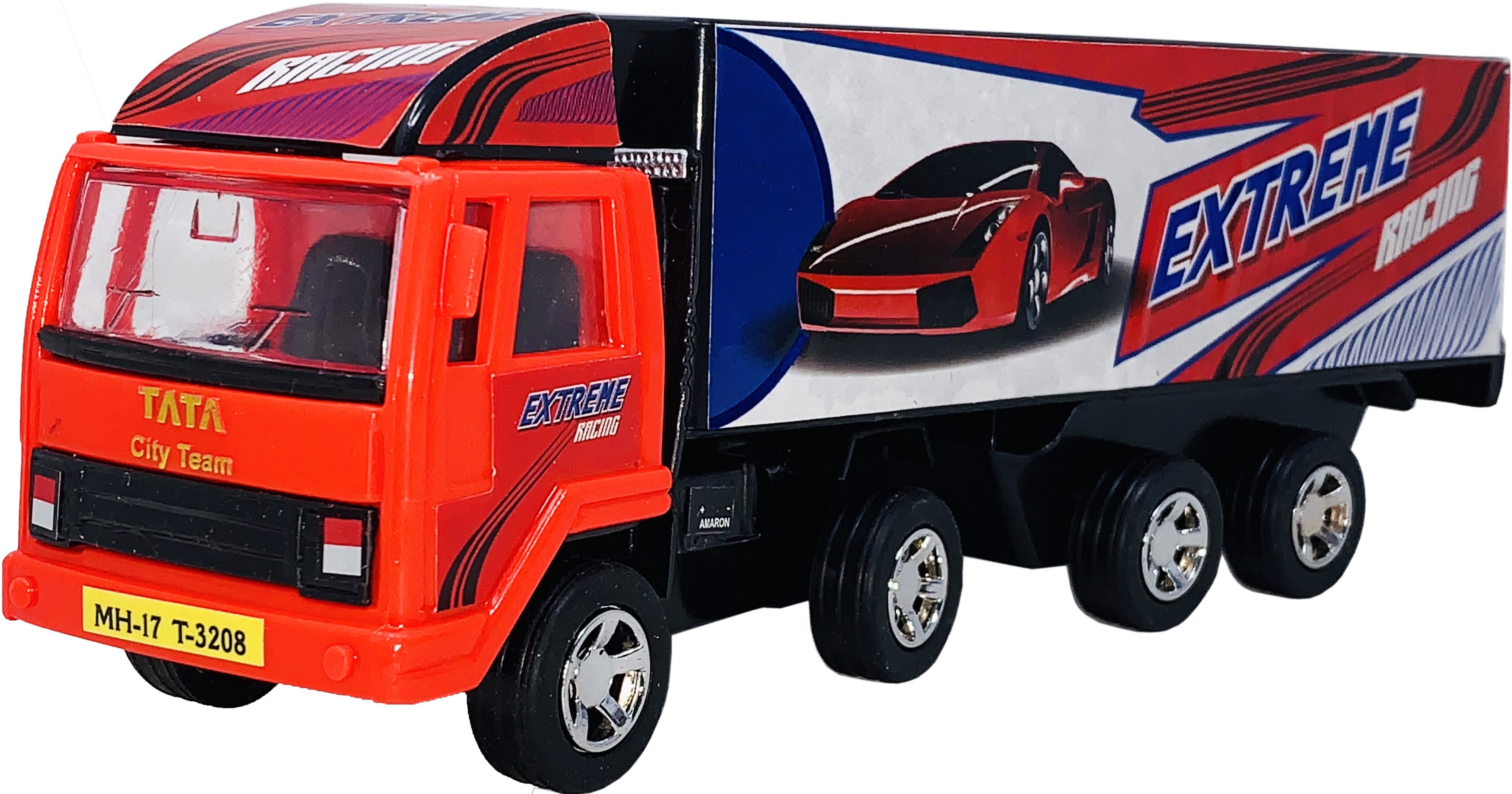 techzage Pull Shinsei - Cargo Carrier Container Truck - Red -Single-picture-14