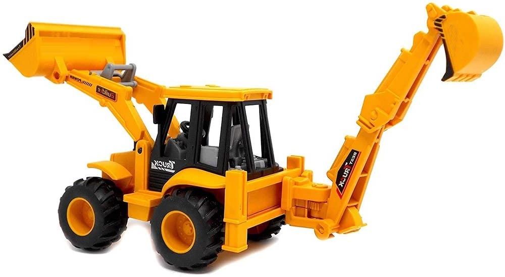 Go Construction Vehicle with 180° Rotatable 2 in 1 JCB Dumper, Bulldozer Toys-image-18