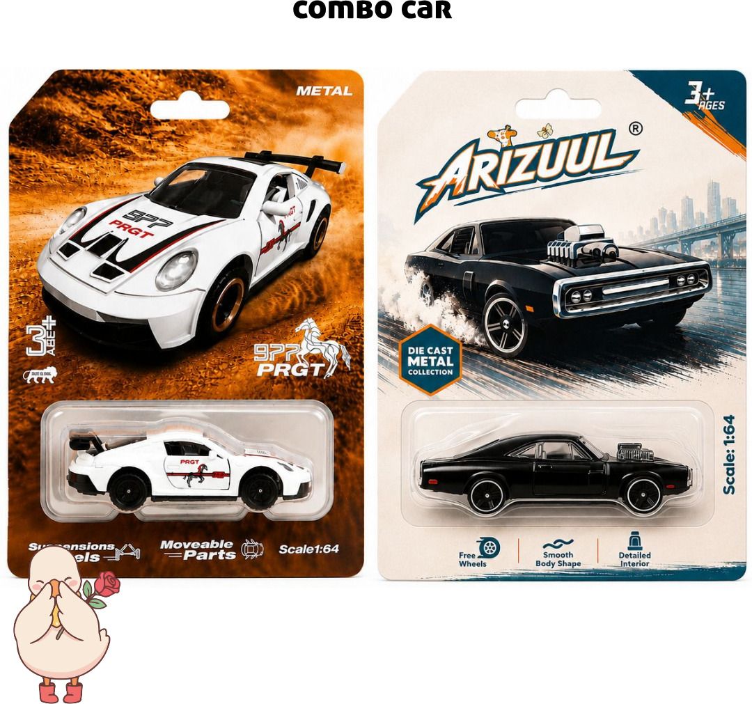 arizuul 1:64 Porsche GT3 RS Premium Twin Diecast Car Collection-picture-33