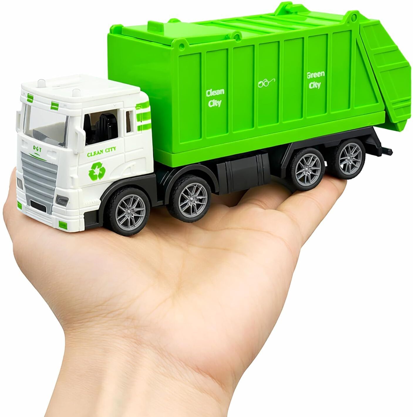kids creation City Sanitation 8 Wheel Truck Toy for Kids - Friction Powered Garbage Dumper Toy-picture-46