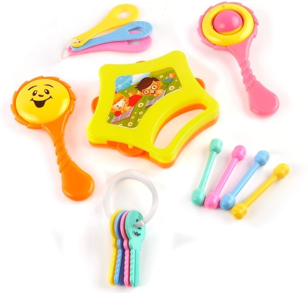 pezyox Little Doll Rattle Set-6 Pieces of Keys Set Little Wonders Born Baby (pack of 1)-picture-27