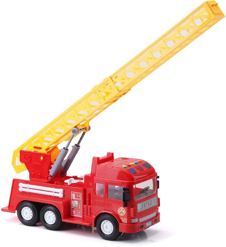 Crane Truck Fire Rescue Friction Powered Toy-image-45