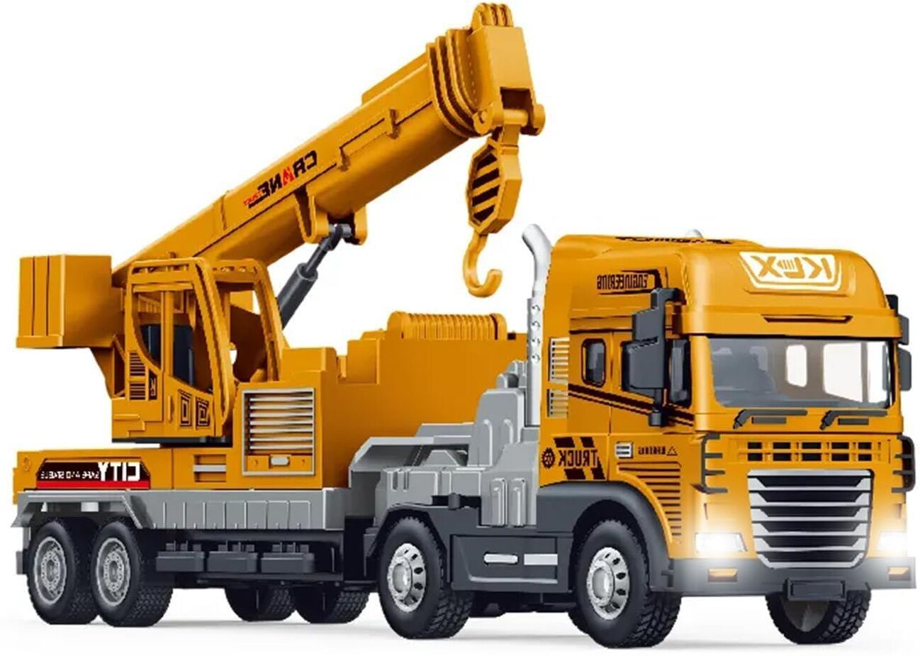 Heavy Duty Crane Truck Toy with Movable Hook and Light Sound Effects-image-27