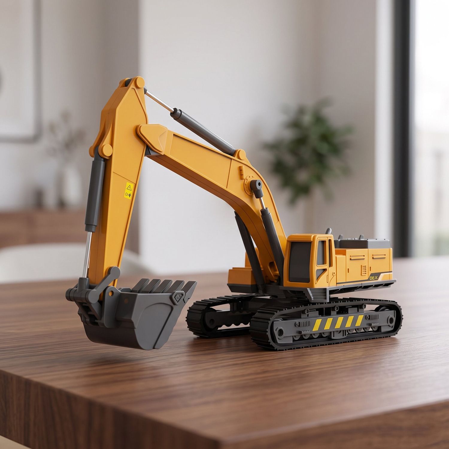 dezicon Toy Excavator Construction Bulldozer Long Crane Model Toy for 3 Years-picture-7