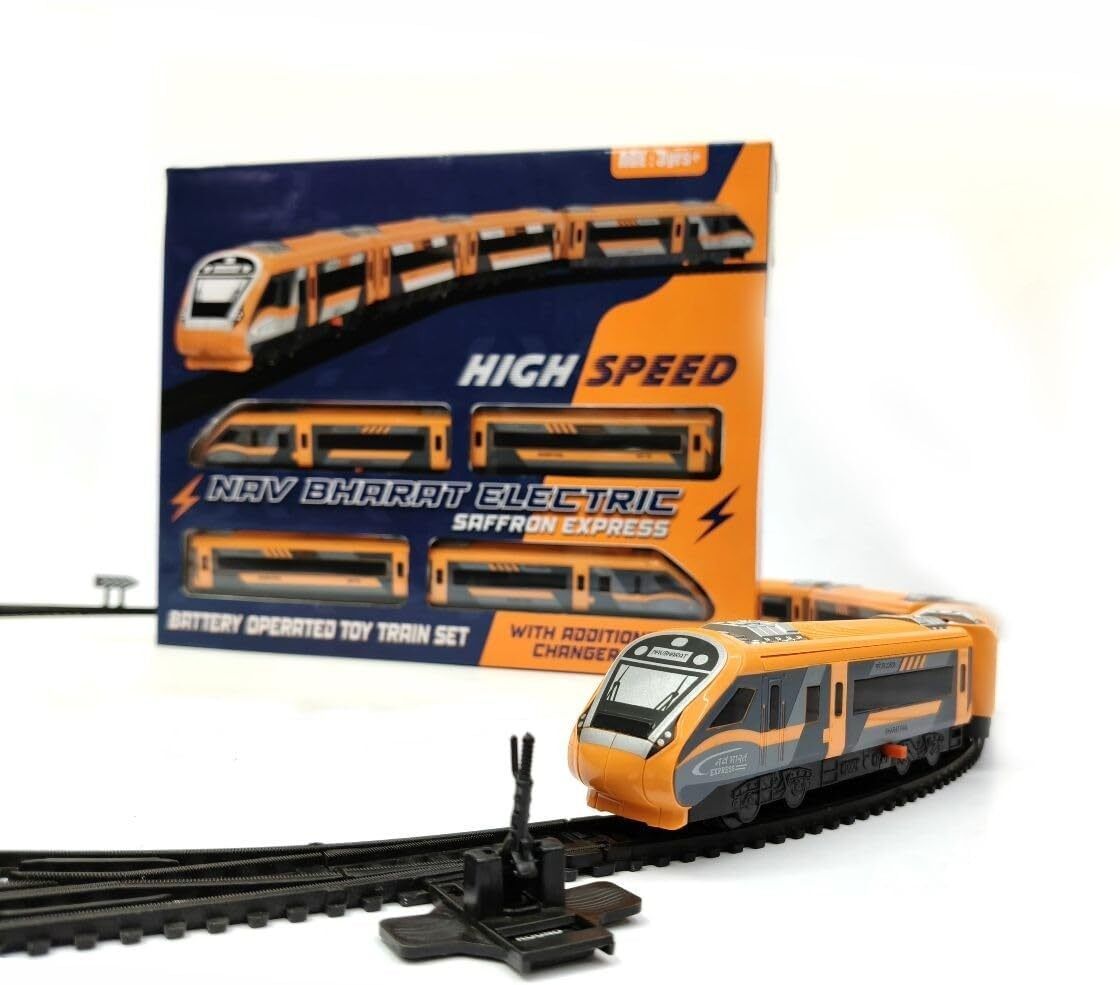 Vande Bharat Saffron Train Set 23 Pcs for Kids 3+ Years
