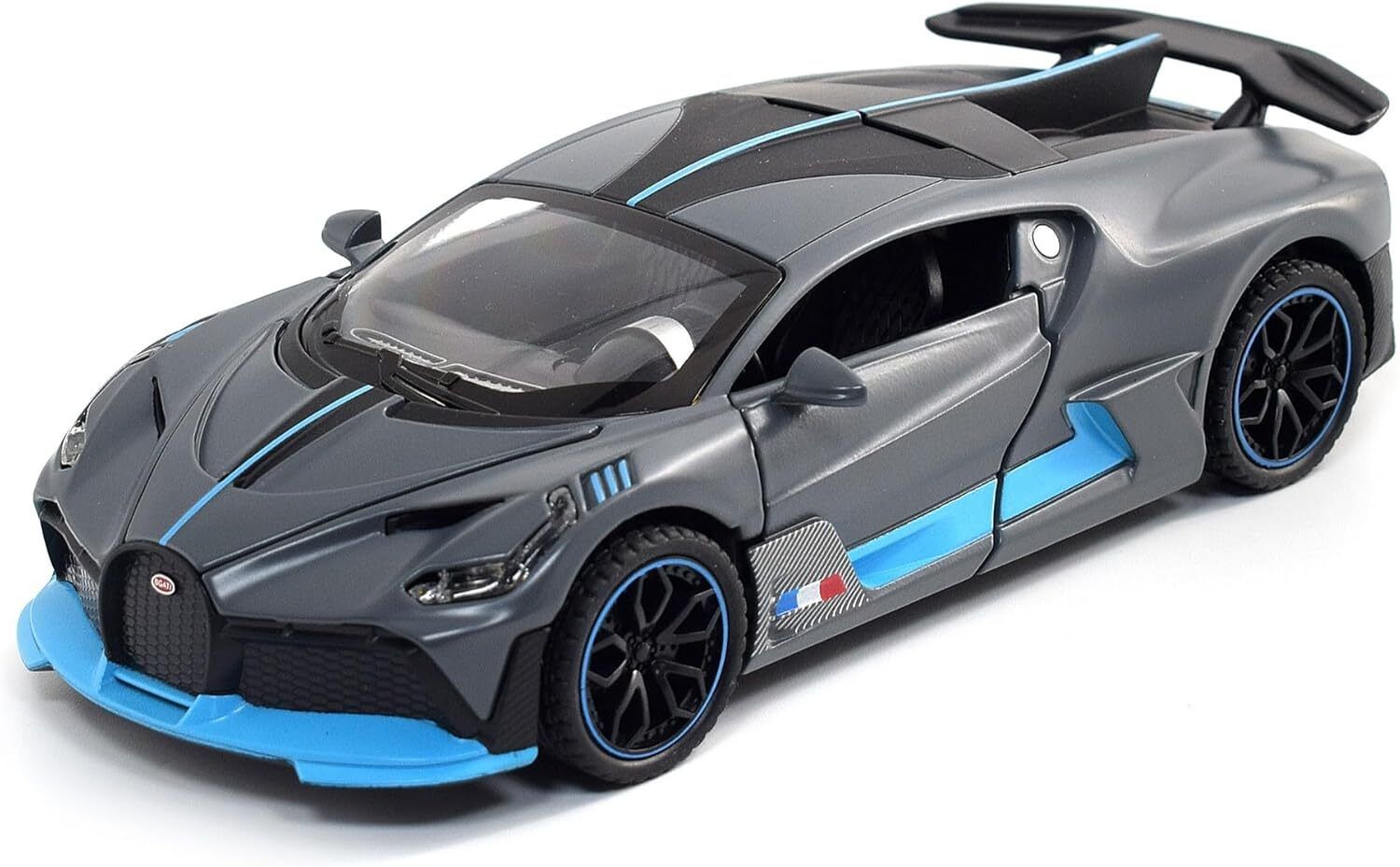 kammateswara Bugatti Divo 1:32 Die Cast Metal Pull Back Car with Openable Doors Light, Music-picture-20