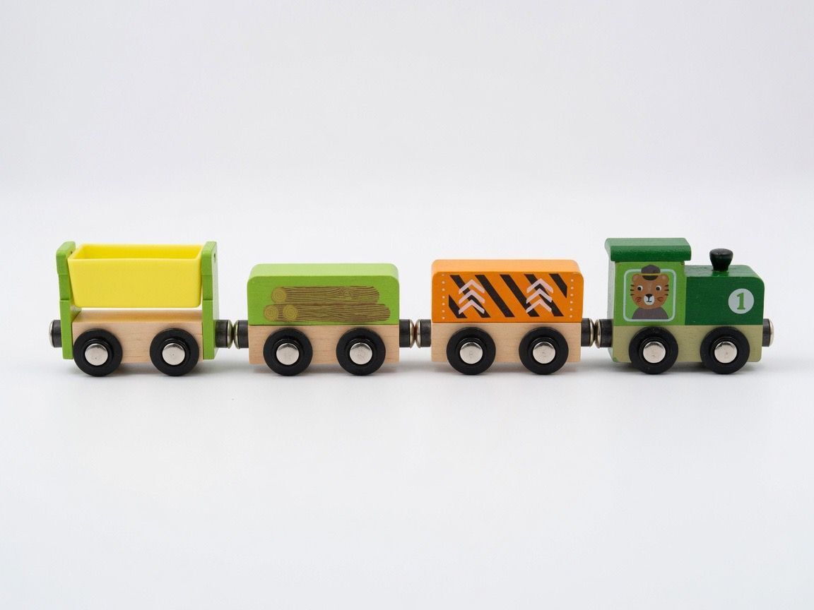 Wooden Toy Train Set for Kids | Non-Battery Operated Educational Train-image-9