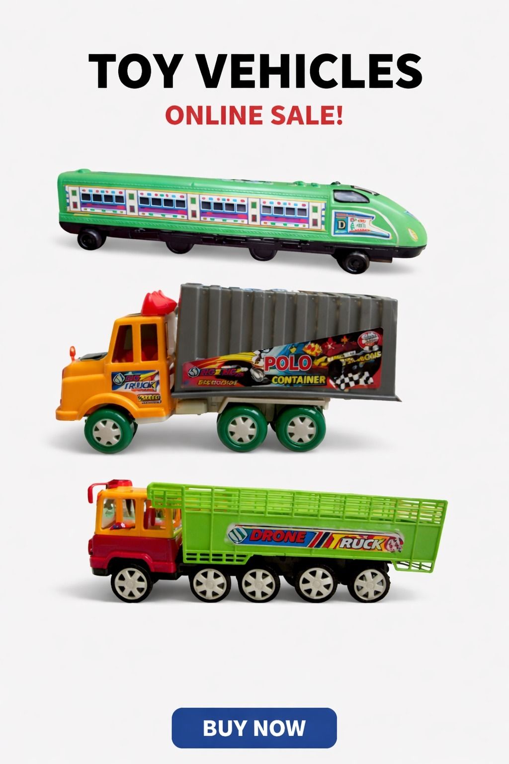 Mega Construction & Utility Toy Vehicles Combo Set for Kids Combo of 3