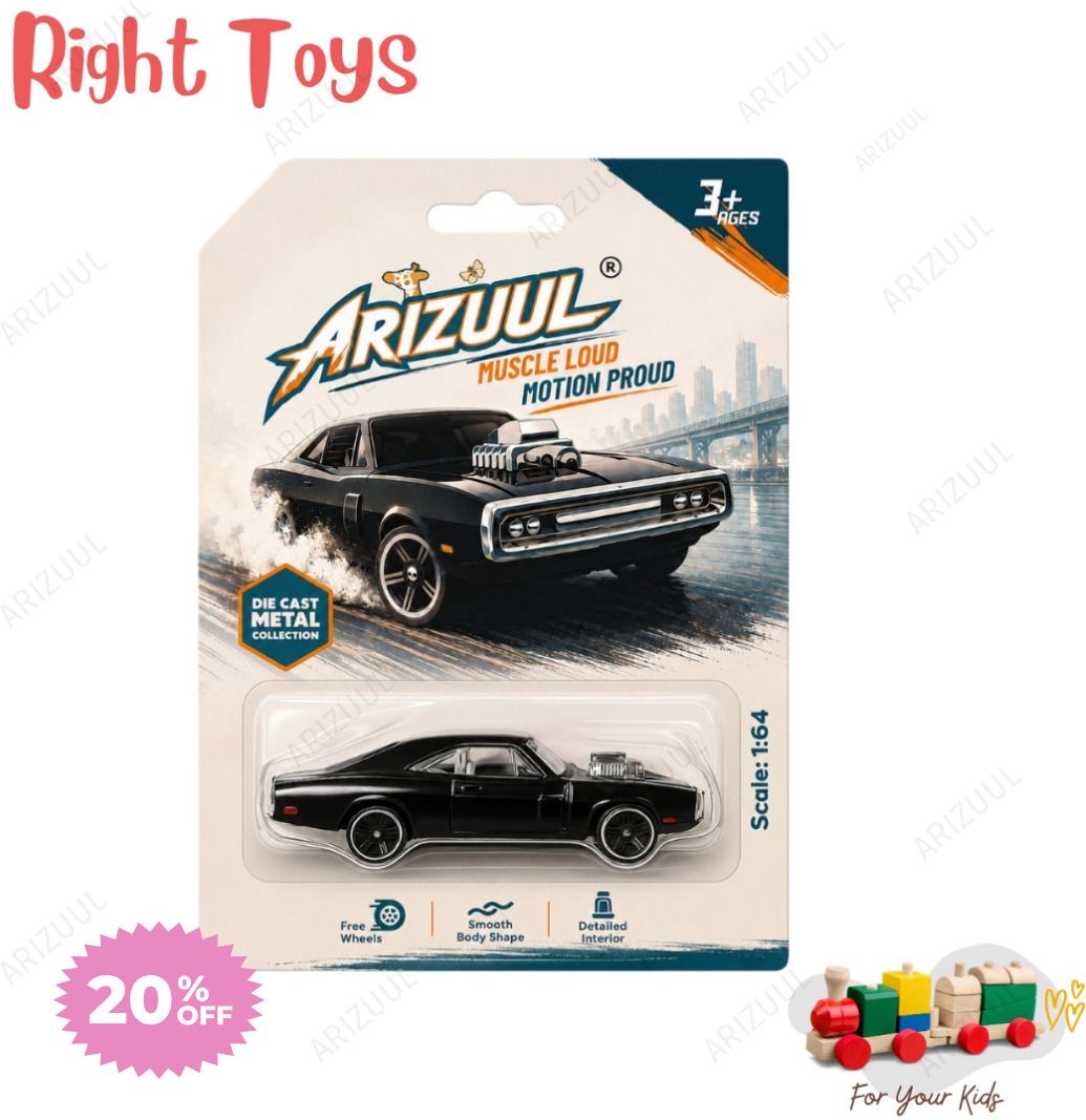 arizuul Metal Muscle Mini Car for Play and Display-picture-3