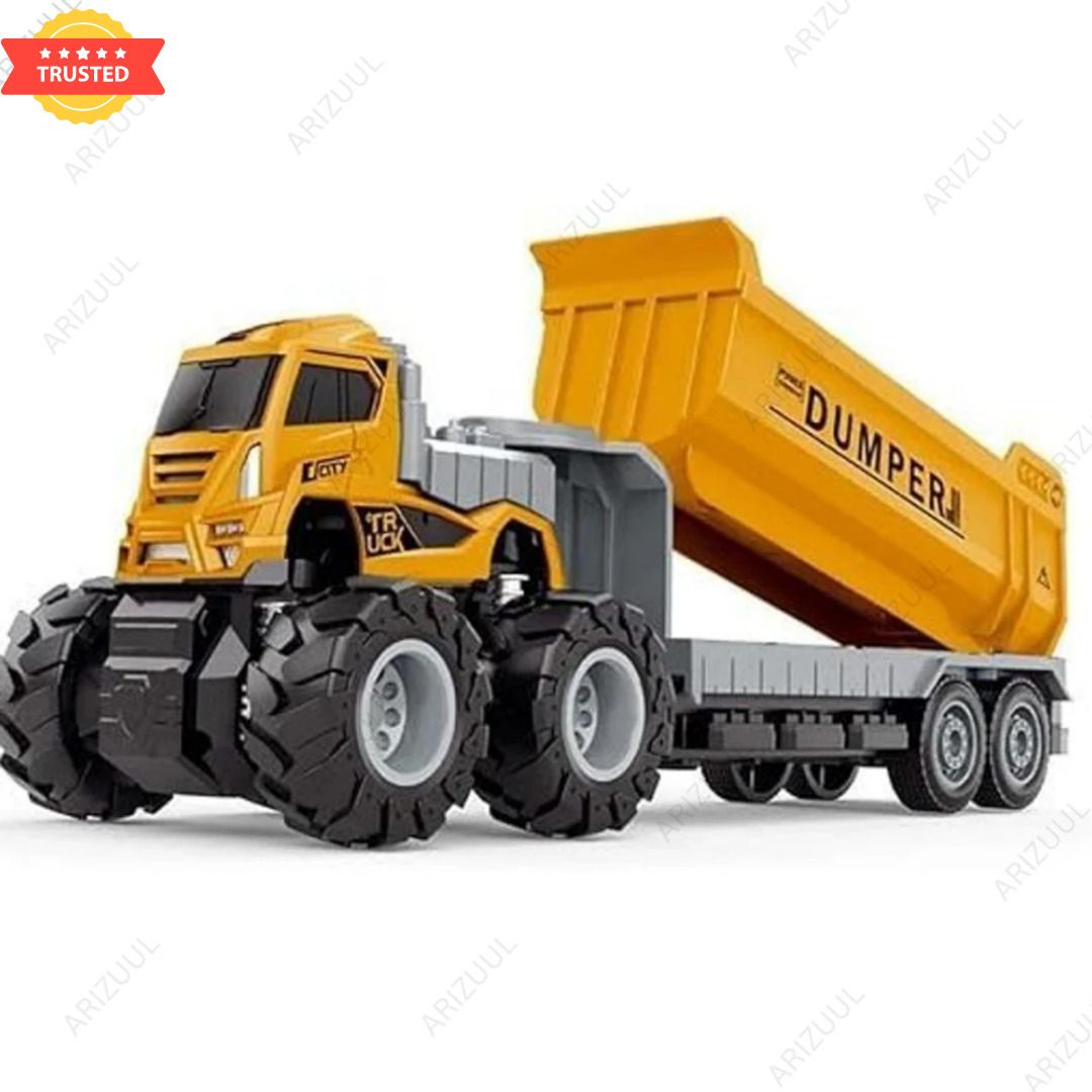 arizuul Construction Vehicle Toy Dumper Truck Friction Powered Mini Truck for Kids Play-picture-11