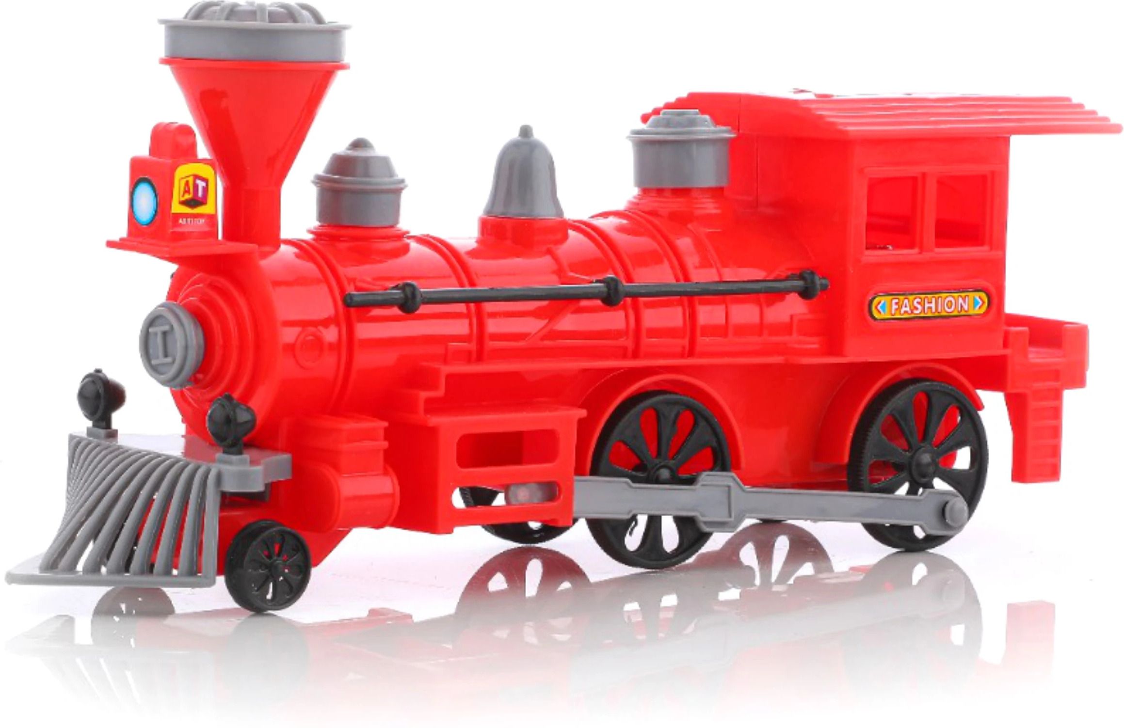chanak Pull Back Steam Train Engine, with LED Toy for Kids, Plastic String Pull Back-picture-22