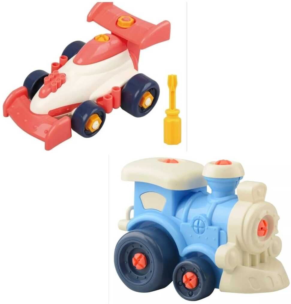 star impex Train Set – 2 in 1 Racing Car & Train Engine | Educational Screwdriver ( Age 3+)-picture-30