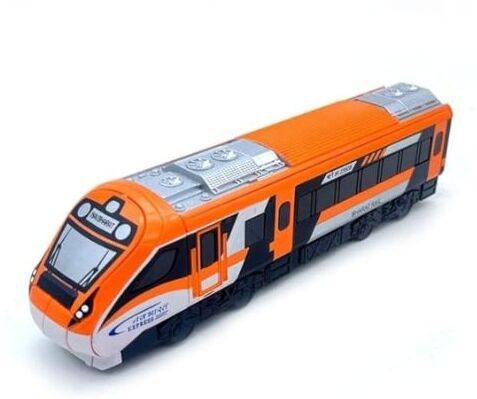 Vande Bharat Train Toy for Kids with Pull-Back Action
